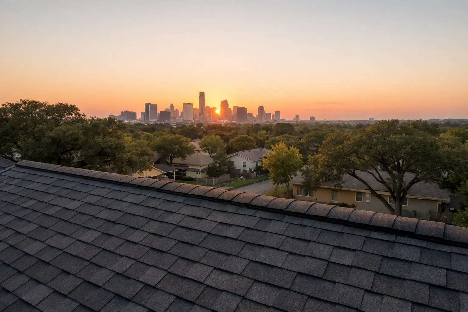 J-Conn Roofing crew working on an Austin roof